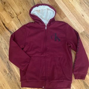 Calvin Klein Boys Sherpa Lined Hoodie
